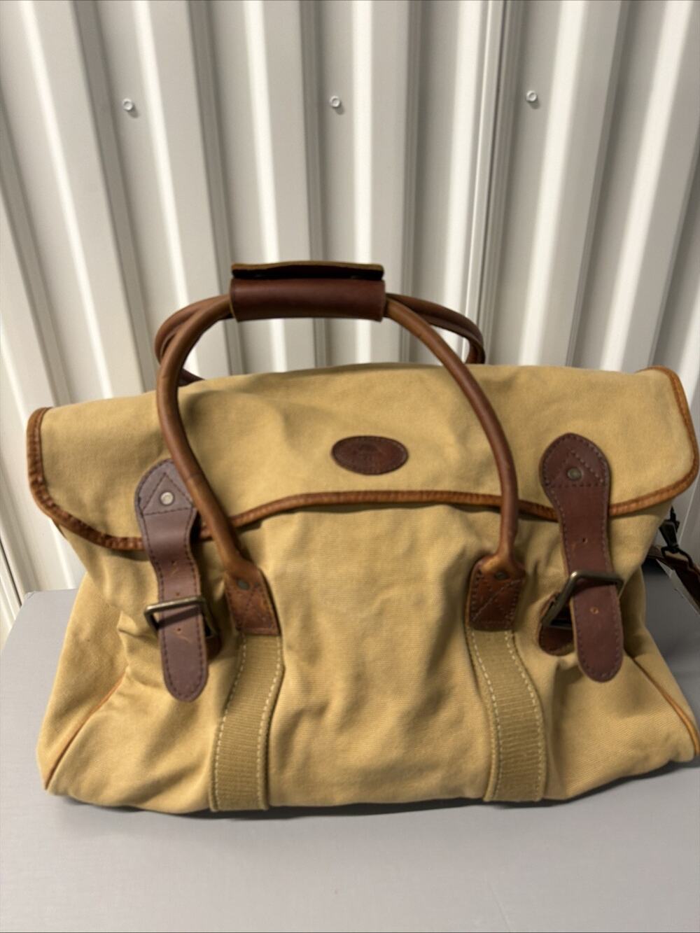 Melvill & Moon Rift Valley Canvas Leather Bag Duffel